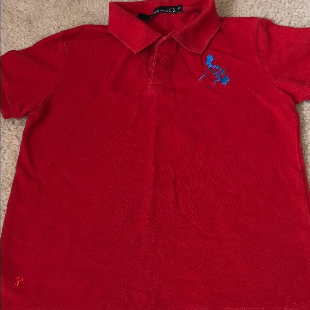 BOYS - Red Philippines Polo Shirt - Size 10